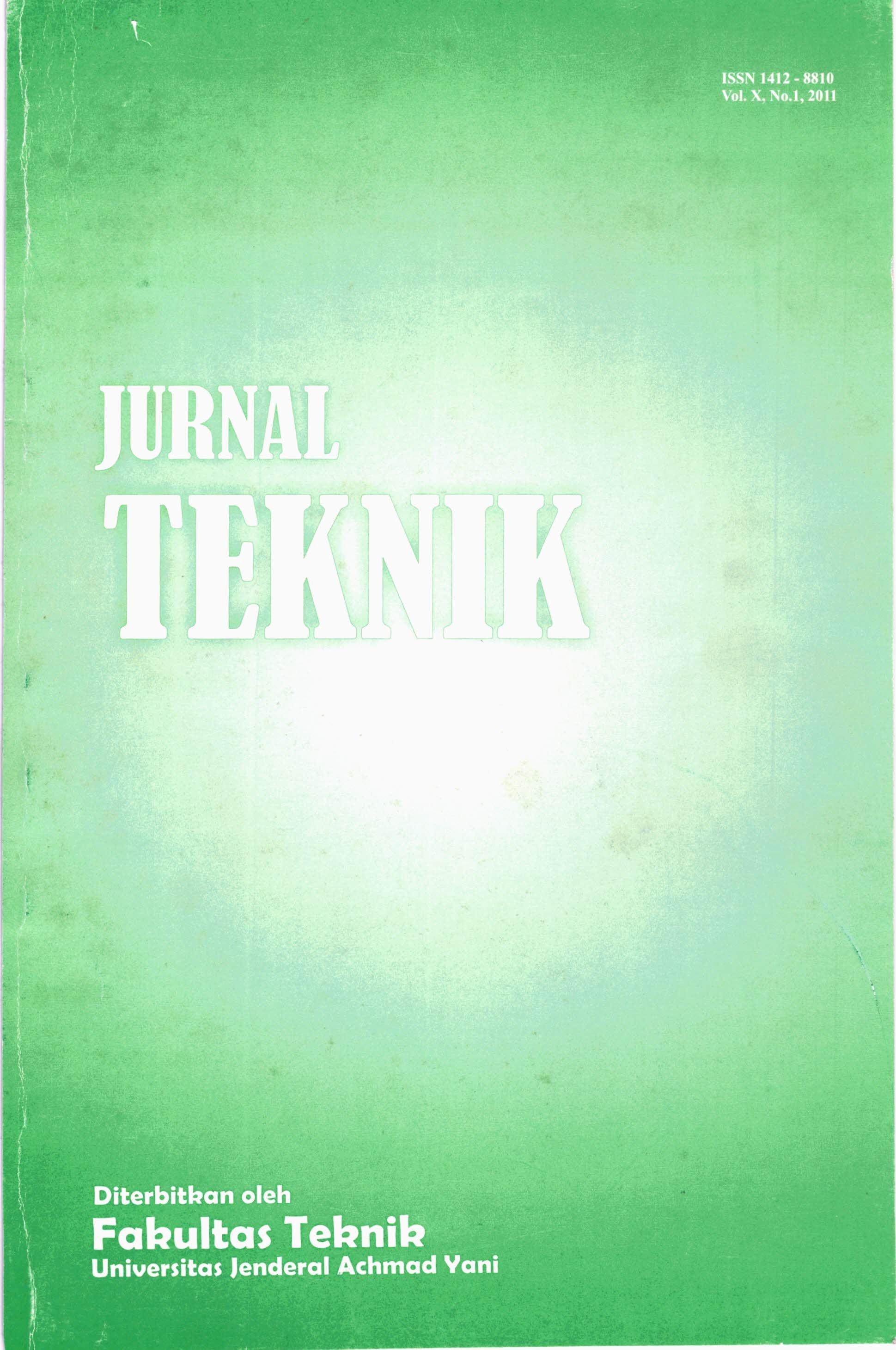 					View Vol. 10 No. 1 (2011): Jurnal Teknik - Media Pengembangan Ilmu dan Aplikasi Teknik
				