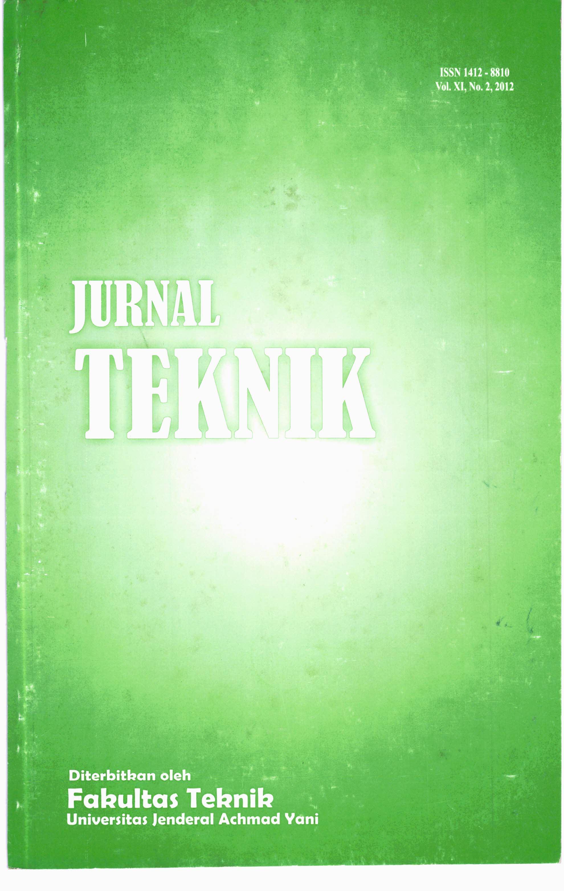 					View Vol. 11 No. 2 (2012): Jurnal Teknik - Media Pengembangan Ilmu dan Aplikasi Teknik
				